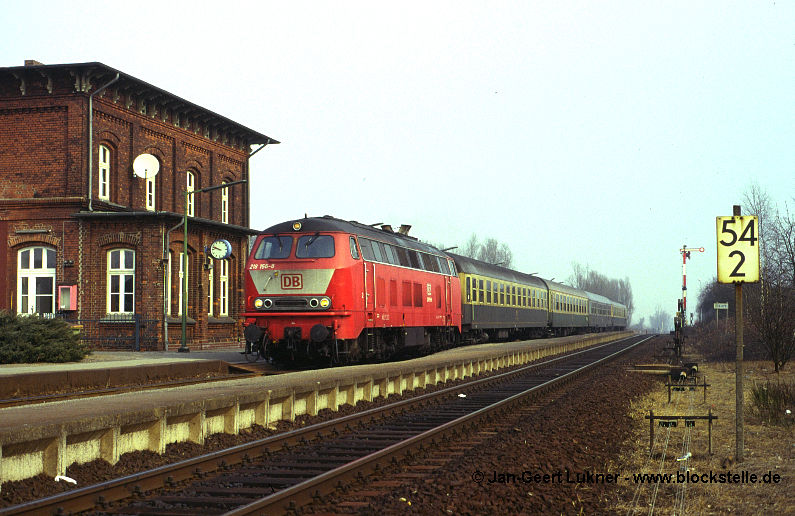 Die Blockstelle Eisenbahnfotos von der Westküste